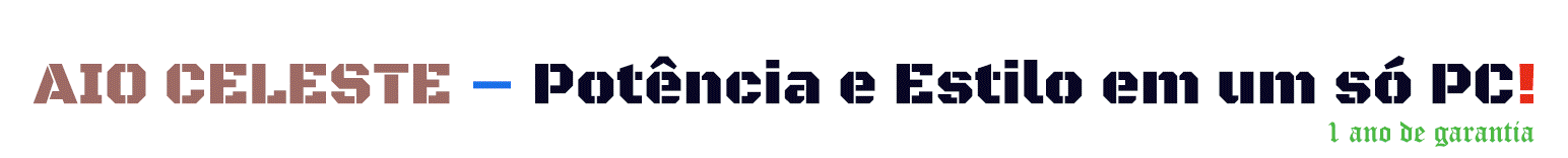 Celeste com Windows 11 Pro, AIO celeste, Office 2024 Pro, Software Promoção. Licença Windows 11 gratis, computador completo all-in-one nacional, Comprar na aplicloja.com